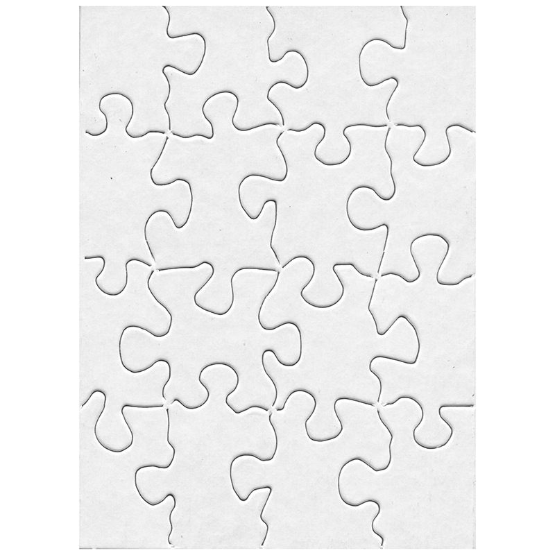 Hygloss Compoz A Puzzles 5 12 x 8 White 28 Pieces Per Puzzle Pack Of 24  Puzzles - Office Depot