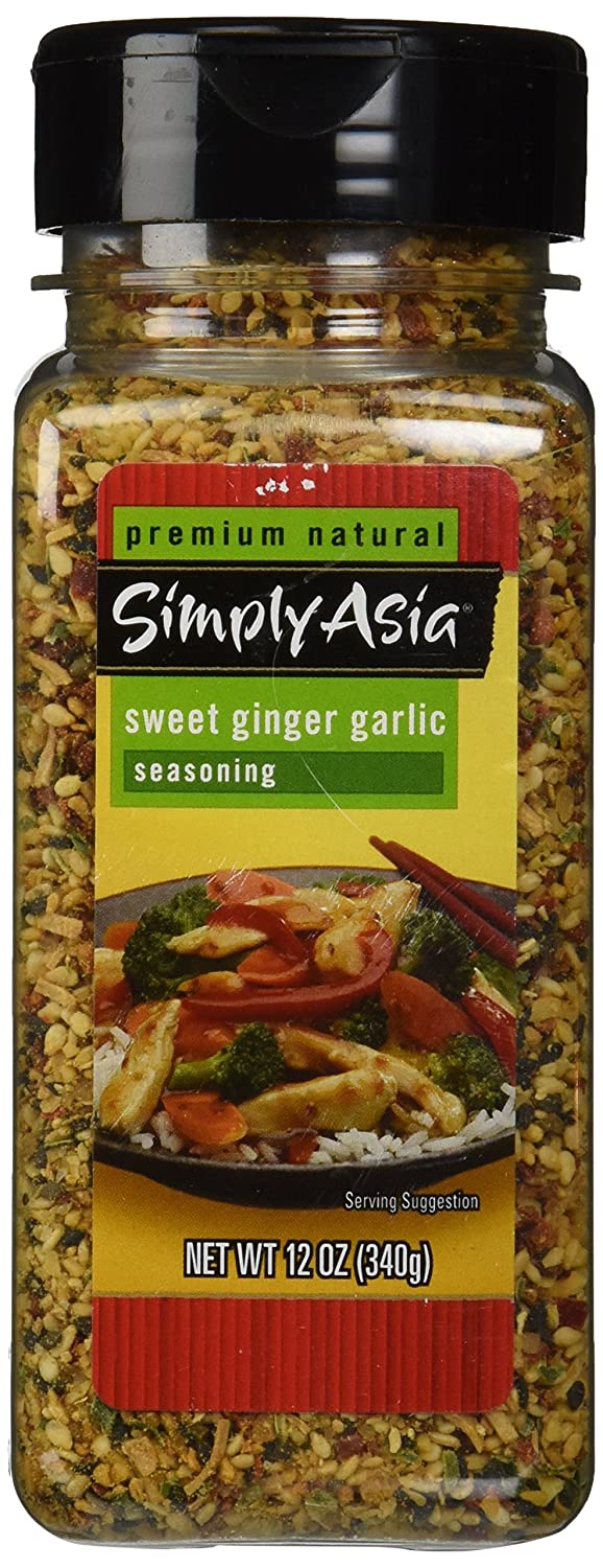 Simply Asia SWEET GINGER GARLIC Seasoning 12oz. (2 Pack)