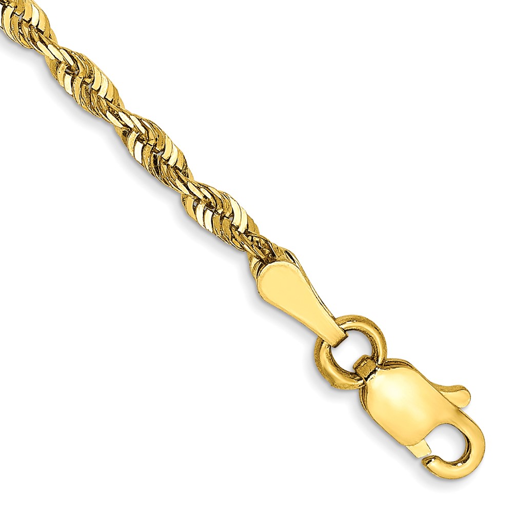 10K Yellow Gold 8in 6.0mm Nugget Bracelet, Size: 8