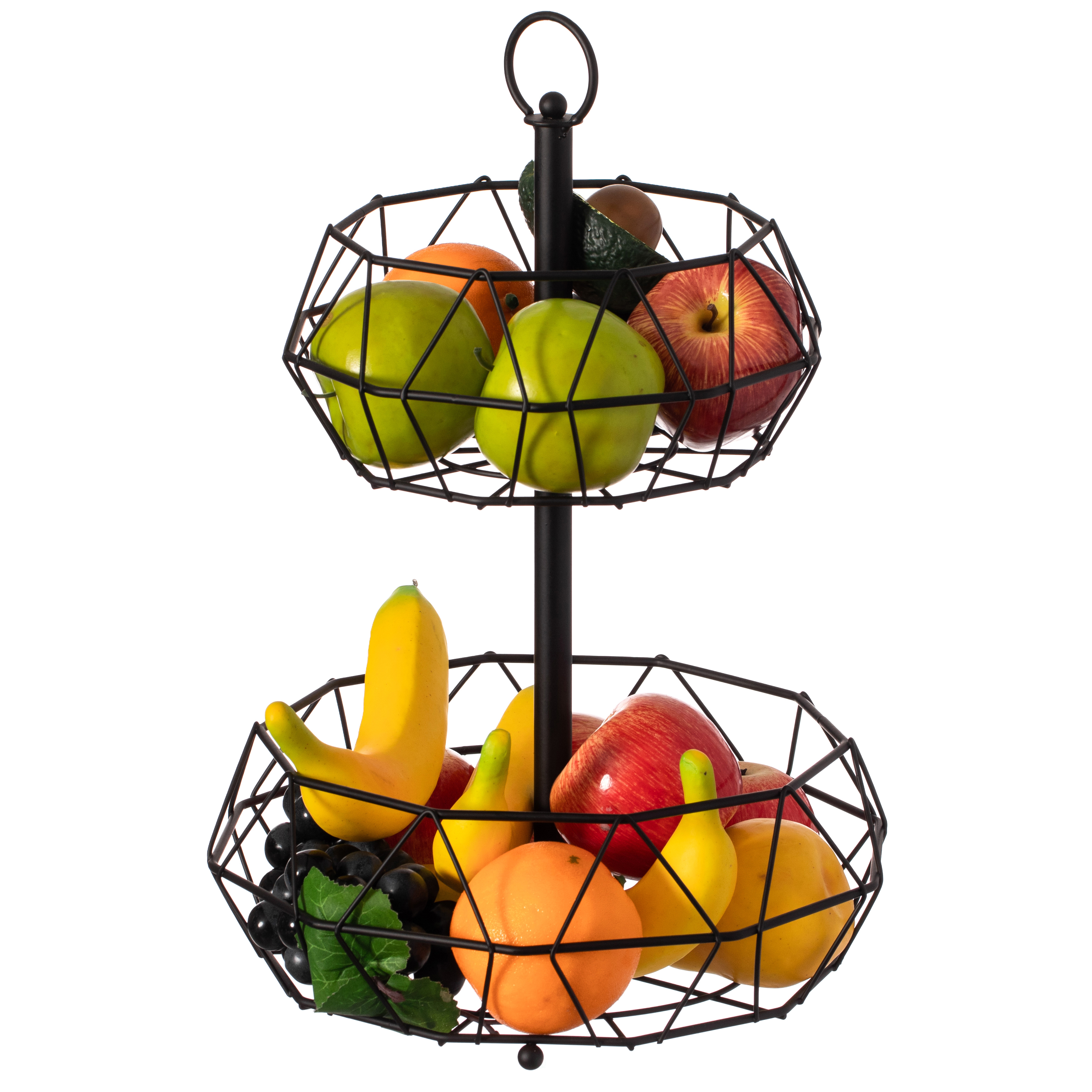 Cesta de frutas de 3 niveles para cocina, soporte para frutero, cestas de  almacenamiento de frutas desmontables para mostradores, cocina, encimera