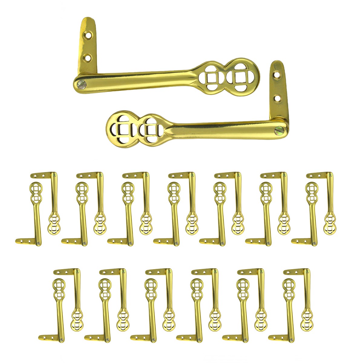 Decorative Stair Carpet Runner Holder Clips Solid Cast Brass PVD Finish  3.75 long Antique Easy Install Carpet Rug Holder Swivel Clip with Hardware