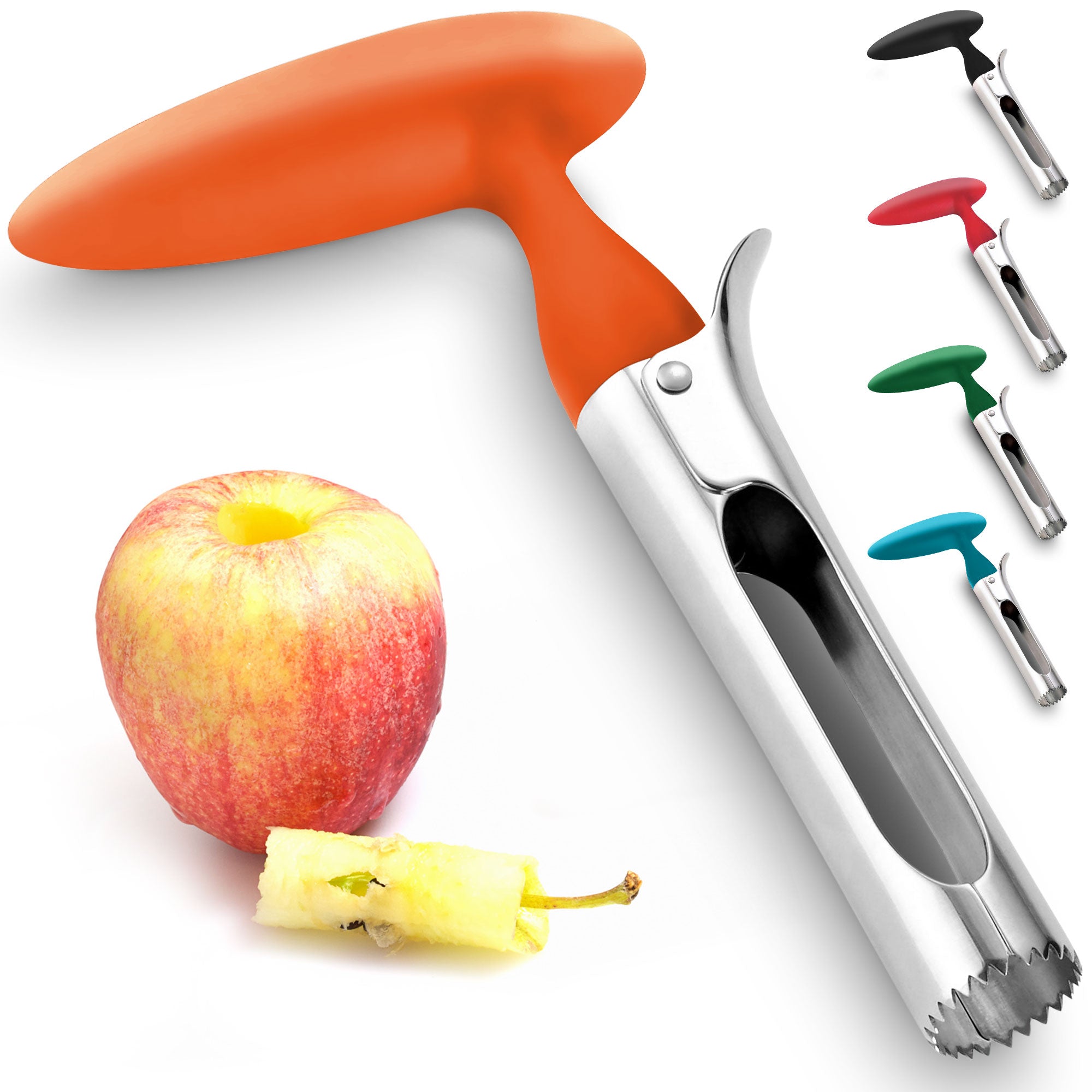 SCHVUBENR 3.5 Inch Apple Slicer - Professional Stainless Steel Apple  Corer/Cutter - Super Sharp - Apple Corer Tool with 8 Sharp Blades(Black)