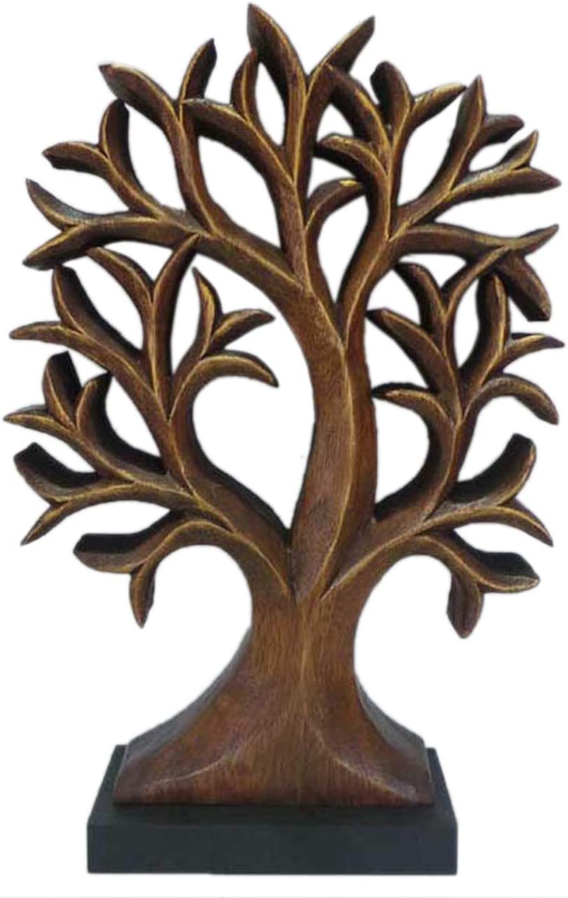 Decozen Home Decor Handmade Wooden Sculpture in Tree of Life