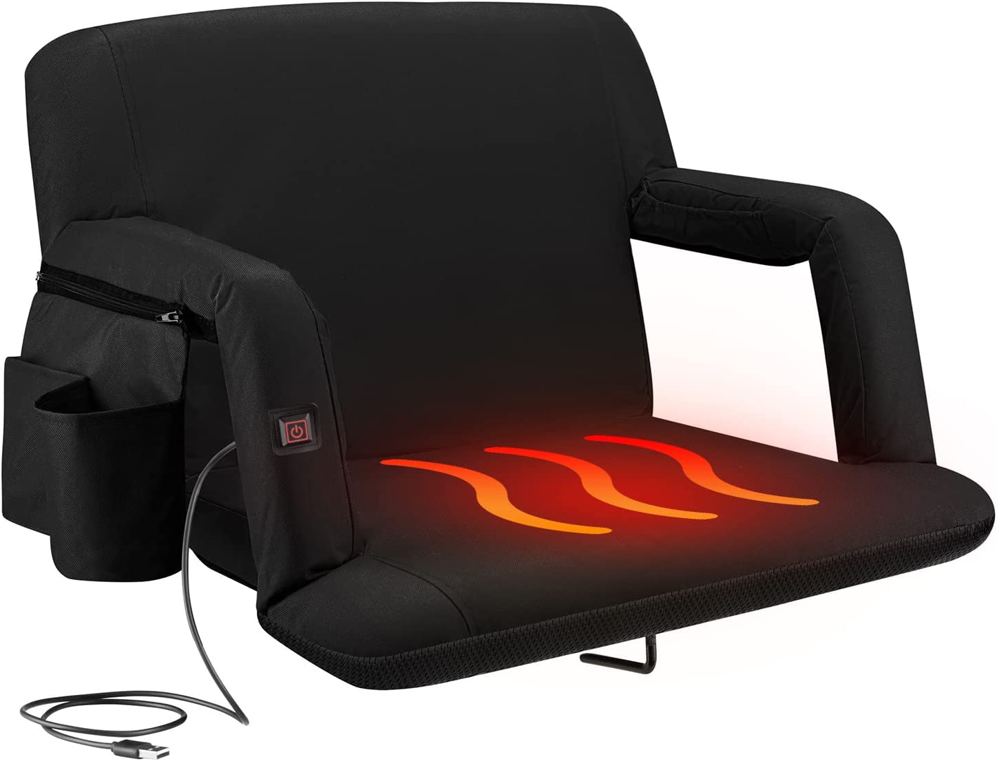 HGUIM Portable Heated Seat Cushion Pad Hunting Seat Cushion Heated USB  Power with 3 Levels Fast Heating Warm Seat Pads for Office Park Boat  Stadium