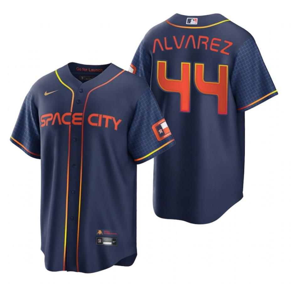 Baseball Jerseys New Houston Astros 44 Yordan Alvarez Navy Stitched 2022  Space City Connect Jerseys