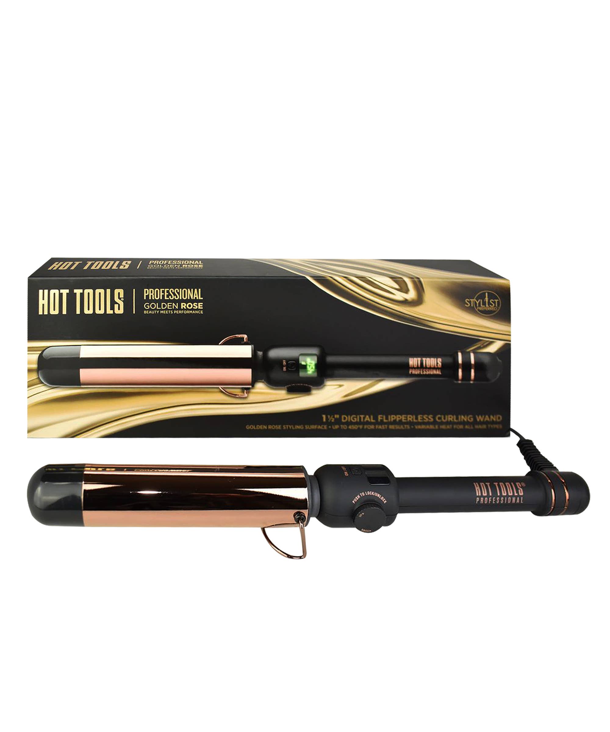 Golden hot curling iron cheap