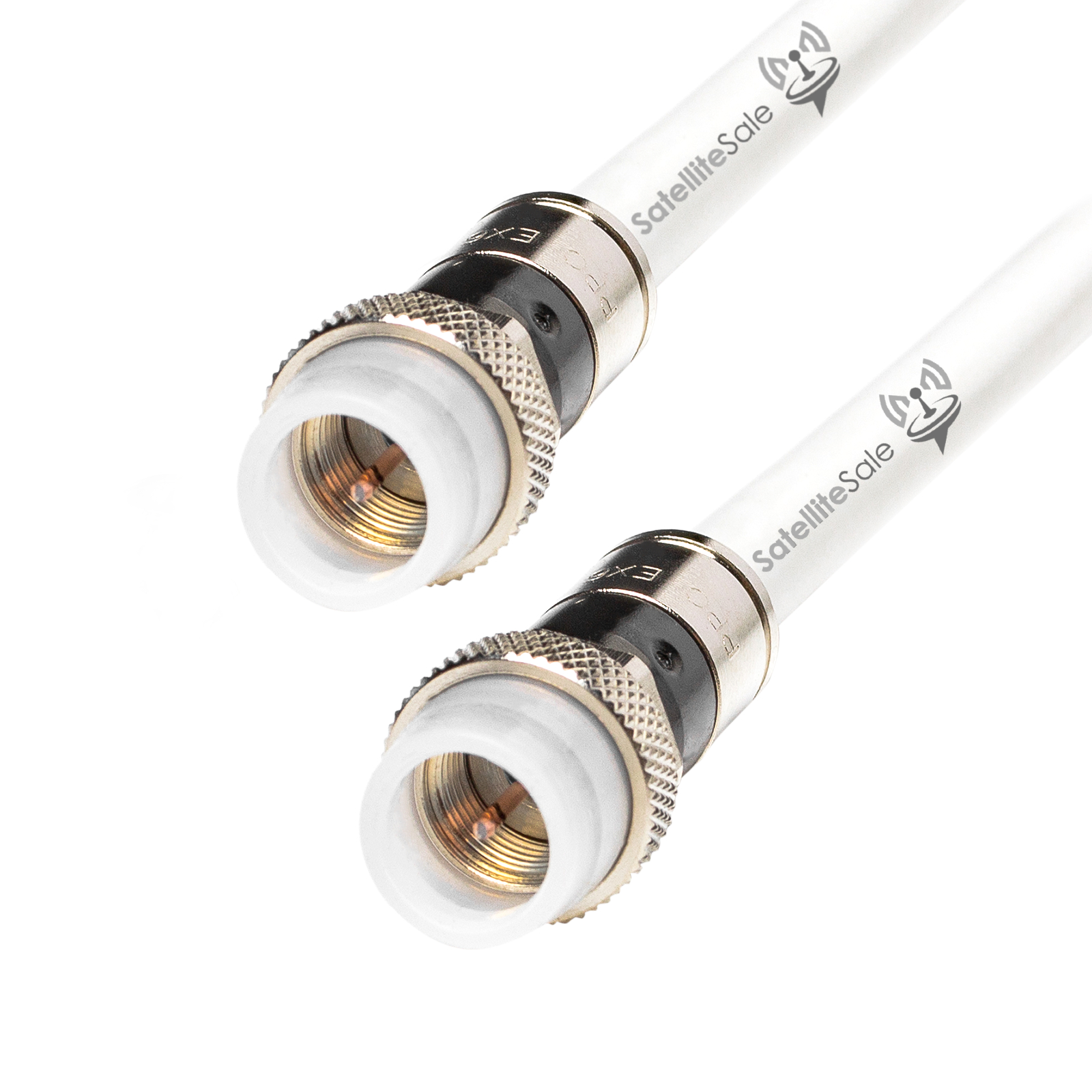 SatelliteSale Digital RG-6/U 75 Ohm Coaxial Cable with F-Type Waterpro