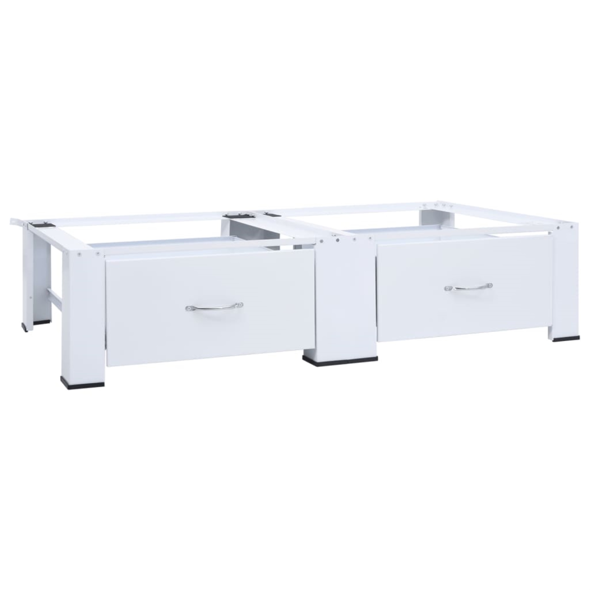 vidaXL Pedestal para la lavadora con cajón blanco