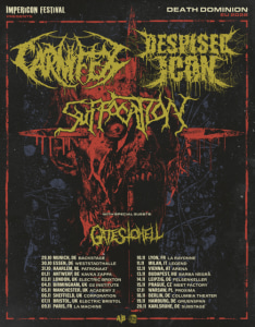 IMPERICON FESTIVAL presents DEATH DOMINION EU 2026 feat. CARNIFEX (us) + DESPISED ICON (can) + SUFFOCATION (us) + GATES TO HELL (us) - Do., 12.11.2026, 17:00 at Arena Wien, Baumgasse 80, 1030 Wien, Österreich