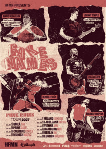 FAKE NAMES (us) - Wed, Feb 03, 2027, 19:00 at Arena Wien, Baumgasse 80, 1030 Wien, Österreich