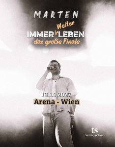 MARTEN (aut) - Wed, Oct 13, 2027, 19:00 at Arena Wien, Baumgasse 80, 1030 Wien, Österreich