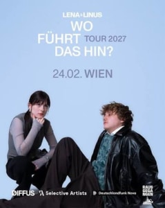 LENA & LINUS - Mi., 24.02.2027, 19:00 at FLEX, Augartenbrücke 1, 1010 Wien, Österreich