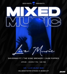 Mixed Music - Tue, Apr 06, 2027, 19:00 at G5 - Live Music Bar, Heiligenstädter Straße 31, 1190 Wien, Österreich