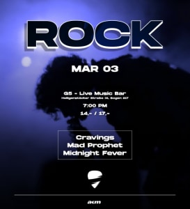 G5 Rock Night - Mi., 03.03.2027, 19:00 at G5 - Live Music Bar, Heiligenstädter Straße 31, 1190 Wien, Österreich