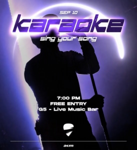 G5 Karaoke - Thu, Sep 10, 2026, 19:00 at G5 - Live Music Bar, Heiligenstädter Straße 31, 1190 Wien, Österreich