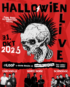 SCHNOGGE (d) / TARZANELLI / WHITE NOISE - Sat, Oct 31, 2026, 20:00 at Loop, Lerchenfelder Gürtel 26-27, 1080 Wien, Österreich