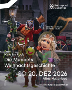 Kino im Pool: Die Muppets Weihnachtsgeschichte - Sun, Dec 20, 2026, 16:00 at Altes Hallenbad Gallneukirchen, ReichenauerStraße 10, 4210 Gallneukirchen, Österreich