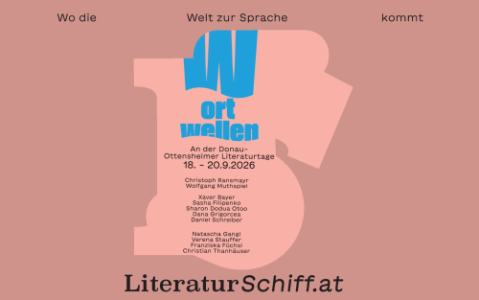 Wortwellen an der Donau - Ottensheimer Literaturtage - Fr., 18.09.2026, 19:30 at Gemeindesaal Ottensheim, Marktplatz 7, 4100 Ottensheim, Österreich