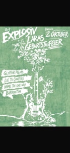LARA’S GEBURTSTAGSPARTY: GLITTER PILOTS (A), LIFE TO CONFESS (A); NAME THE ONE WAY (A); BIERRATEN (A) - Fri, Oct 02, 2026, 17:00 at Jugend- und Kulturzentrum Explosiv, Bahnhofgürtel 55a, 8020 Graz, Österreich