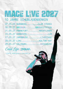 MACE - 10 JAHRE SCHUBLADENDENKEN - Thu, May 27, 2027, 19:00 at LiveStage Tirol, Andechsstrasse 67a, 6020 Innsbruck, Österreich