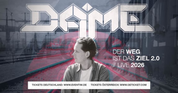 Dame - Der Weg ist das Ziel Tour 2026 - Sun, Oct 25, 2026, 20:00 at Music Hall, Grabenweg 74, 6020 Innsbruck, Österreich