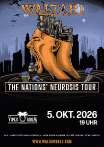 Live: WALTARI & Supports - Mon, Oct 05, 2026, 22:00 at Viper Room Vienna, Landstrasser Hauptstr. 38, 1030 Wien, Österreich