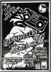 VIENNA DECAY NIGHT - Sa., 26.09.2026, 22:00 at Viper Room Vienna, Landstrasser Hauptstr. 38, 1030 Wien, Österreich