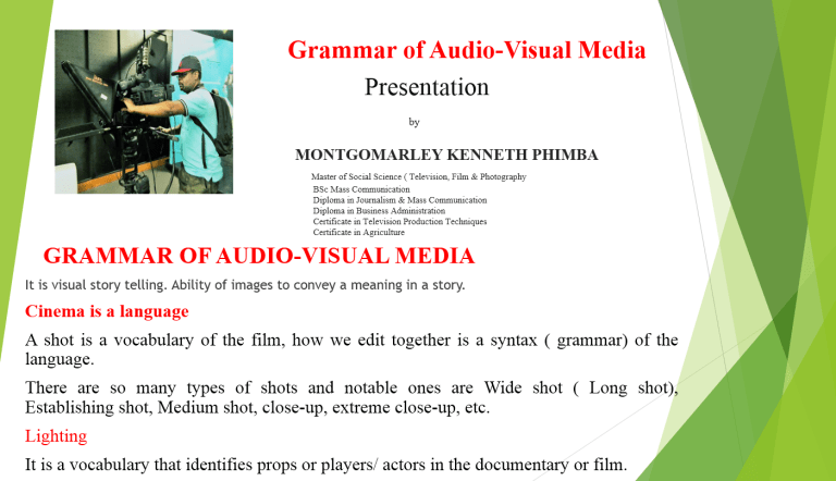 MaFAAS - GRAMMAR OF AUDIO-VISUAL MEDIA