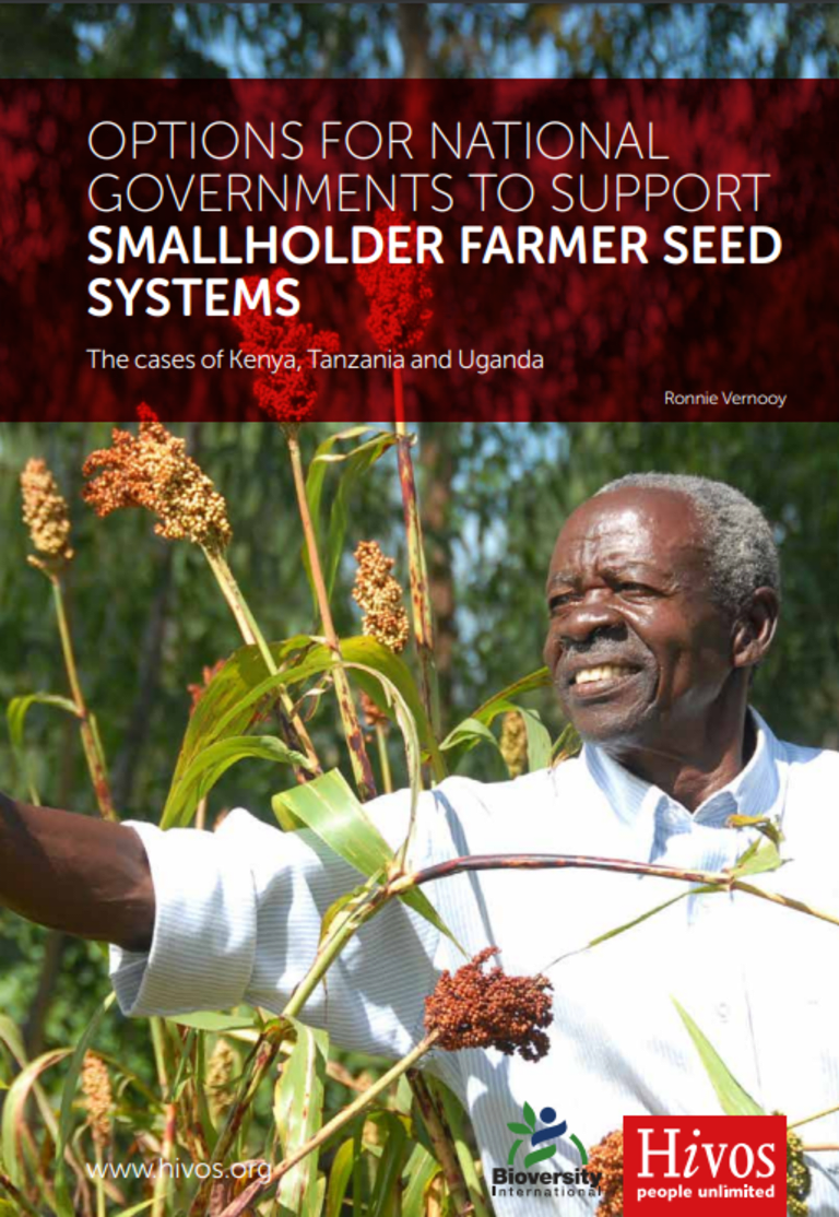Options to support smallholder farmer seed systems