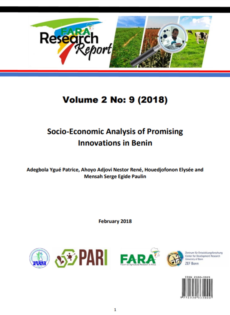 Socio-Economic Analysis of Promising Innovations in Benin