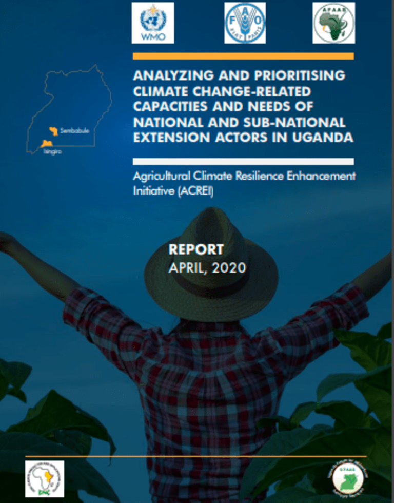 Climate change related capacities of extension actors in Uganda