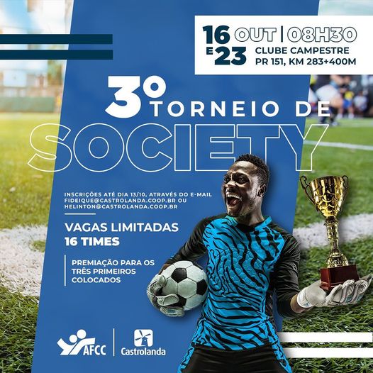 Inscrições abertas para o 3º Torneio de Society AFCC