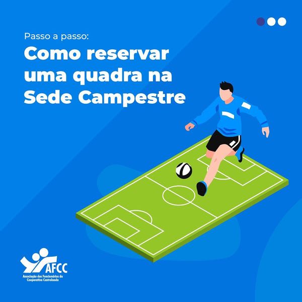 Como reservar uma quadra na sede campestre?
