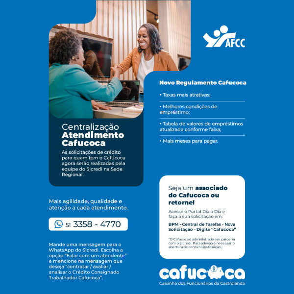 Centralização Atendimento e Novo Regulamento Cafucoca