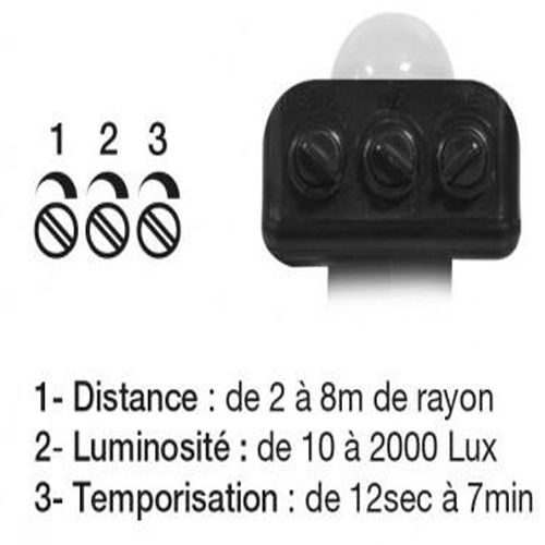 Projecteur LED LUMOS noir + détecteur 70 W 4000 K IP65 MIIDEX LIGHTING 80343 photo du produit Secondaire 3 L