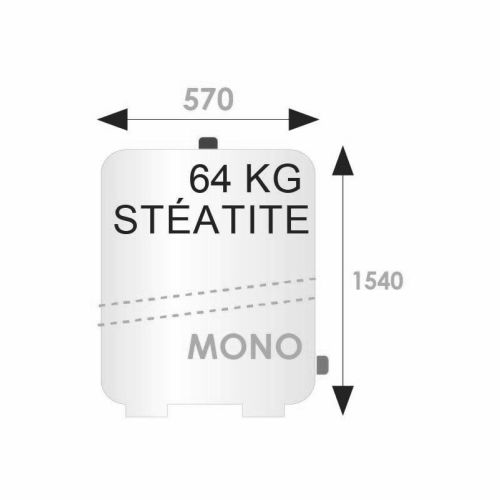 Chauffe-eau électrique vertical stable Stéatite monophasé 250 L - CHAFFOTEAUX - 3000600 pas cher Secondaire 1 L