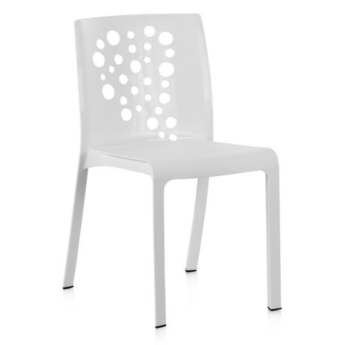 Lot de 6 chaises COCKTAIL en polypropylène blanc - SHAF - 55022 pas cher Principale L