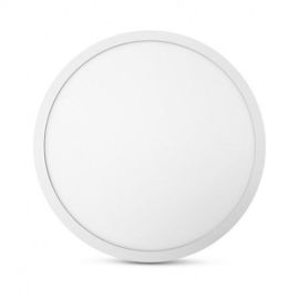 Plafonnier LED LUNA Miidex Lighting D400 mm rond 30 W blanc photo du produit Principale M