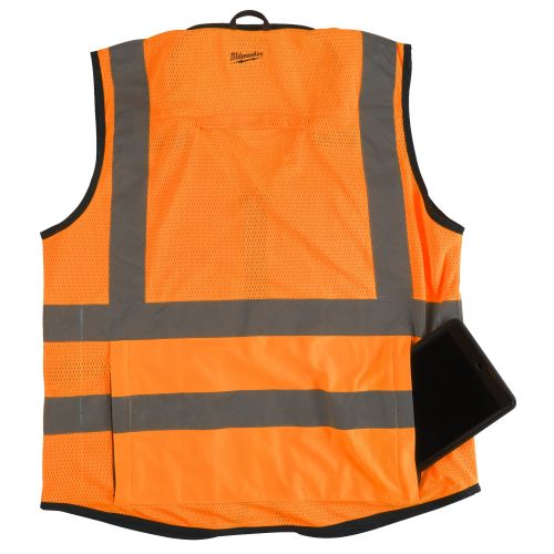Gilet premium haute visibilité orange taille L/XL MILWAUKEE 4932471899 photo du produit Secondaire 1 L