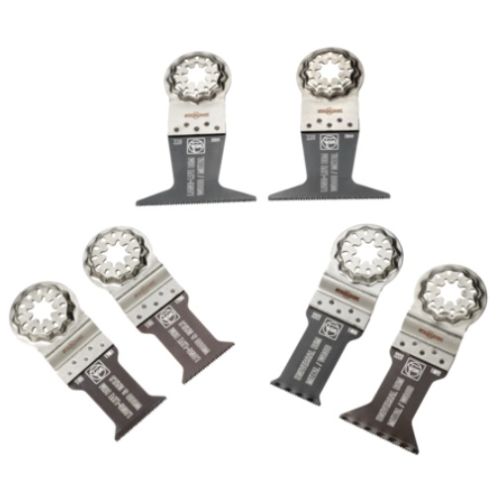 Coffret de lames de scie plongeante Best of E-Cut Starlock bois / métal 6 pièces 28 à 65 mm FEIN 35222967010 photo du produit