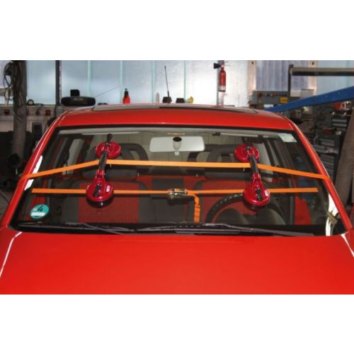 Jeu de ventouses double pour vitre ou pare-brise et sangle KS TOOLS 140.1010 photo du produit Secondaire 1 L