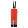Pantalon de pluie HARBOR polyur&eacute;thane HI-VIZ orange fluo/bleu marine 3M TL - COVERGUARD - 70341 pas cher