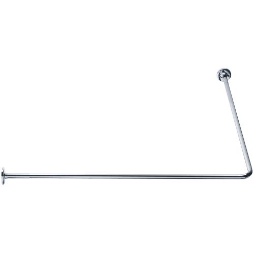 Porte-rideaux d'angle 90° 100x100 nickelé chromé - PELLET - 004114 pas cher