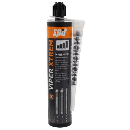 Résine Viper Xtrem 280 ml avec 2 buses SPIT 060187 photo du produit