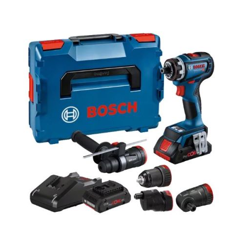 Perceuse-visseuse 18 V GSR 18V-90 FC Professional + 2 batteries + chargeur + coffret L-BOXX 136 BOSCH 06019K6200 photo du produit