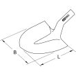 Pelle ronde col de cygne sans manche 29 cm KS TOOLS 144.0802 photo du produit Secondaire 1 S