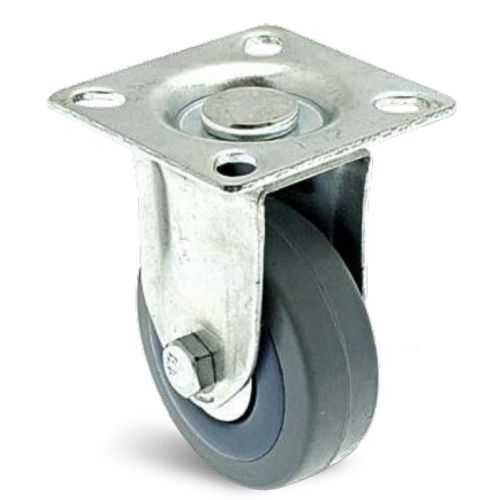Roulette Novoplex caoutchouc gris à platine fixe 50 mm GUITEL HERVIEU 66537 photo du produit Principale L