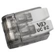 Sachet de 5 connecteurs rapides câble souple 2 trous 1 à 4 mm² ELECTRALINE 80611 photo du produit
