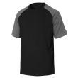 Tee-shirt bicolore GENOA manches courtes noir/gris T2XL - DELTA PLUS - GENOANOXX pas cher