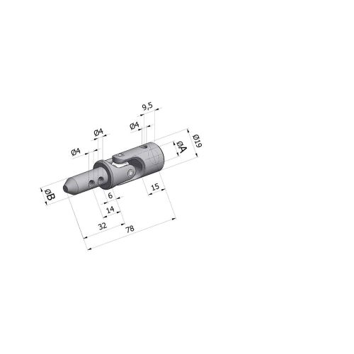 GENOUILLERE D17 P9,9/ C6 A VIS POINTEAU M5 NICKL photo du produit Principale L